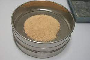 Copper powder screening site