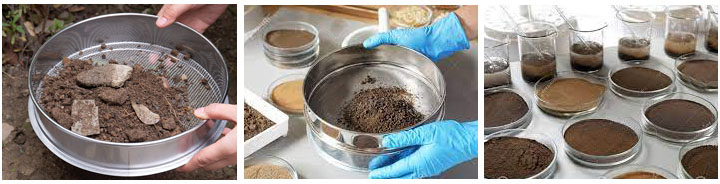 How to use a soil sieve