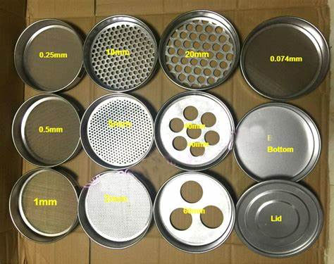 Standard Soil Sieve Specifications