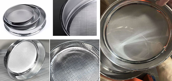 Chemical Catalyst Test Sieve with Matching Sieve