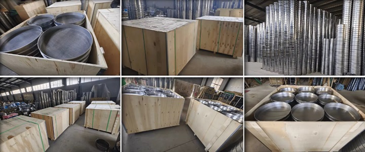 Chemical catalyst test sieve packaging and shipping