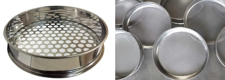 Test sieve display