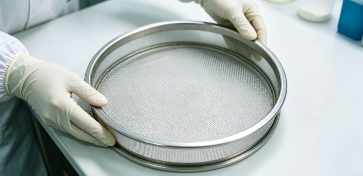 careful handling stainless steel test sieve avoid impact damage
